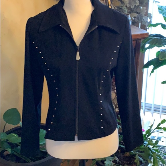 Positive Attitude Jackets & Blazers - 4/$15 Black & Silver Jacket